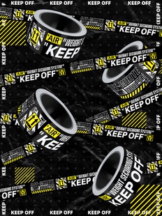 欧美潮牌air off胶带别靠近涂鸦贴纸光滑面行李箱滑板防水贴 keep