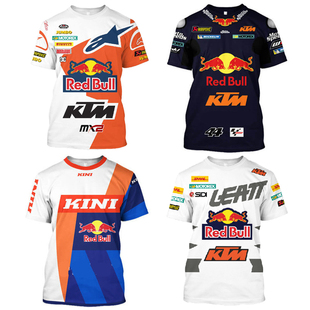 红牛速降服 KTM骑行服上衣男 RedBul短袖夏季山地车越野摩托车服