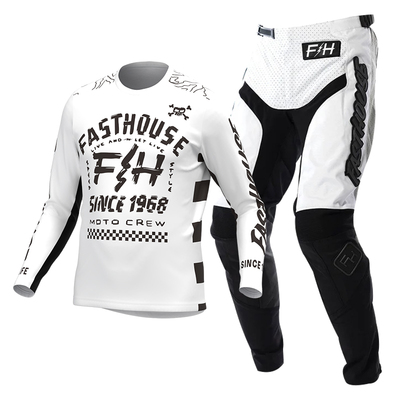 FASTHOUSE越野套装 夏季白色骑行服套装男 越野摩托车赛车服定制