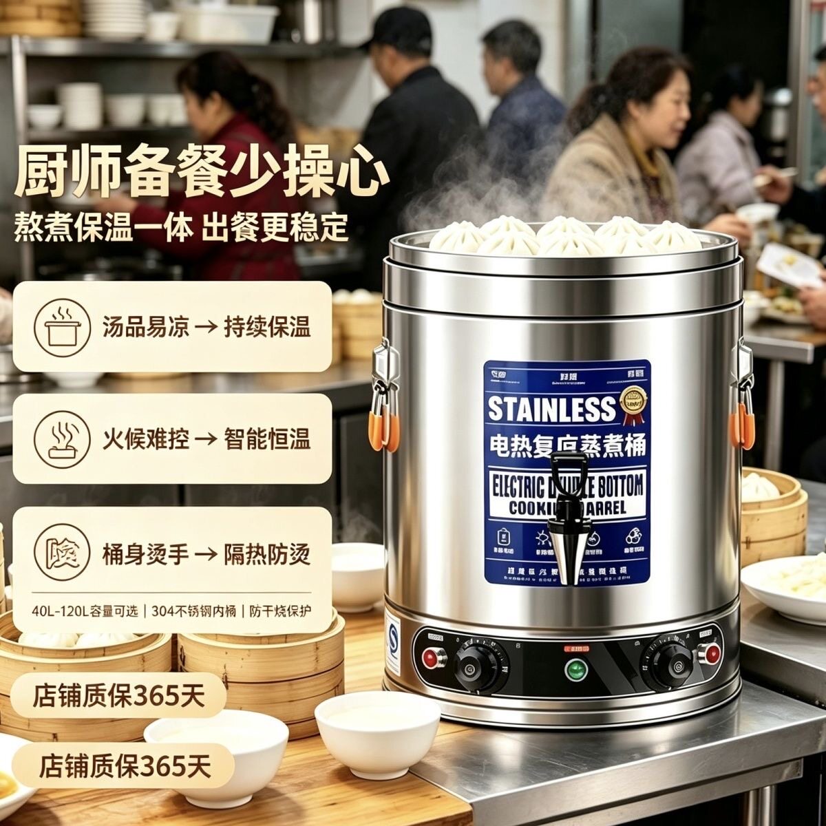 304不锈钢汤锅家用煲汤锅煮面锅燃气灶电磁炉专用一体成型煮汤锅