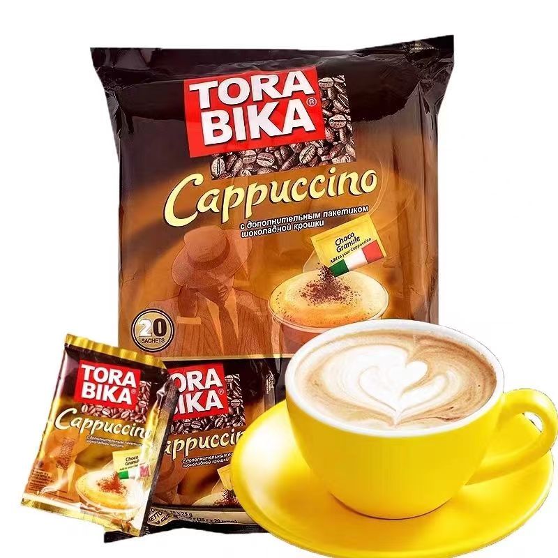 进口卡布奇诺咖啡印尼TORABIKA俄罗斯风味速溶三合一500g