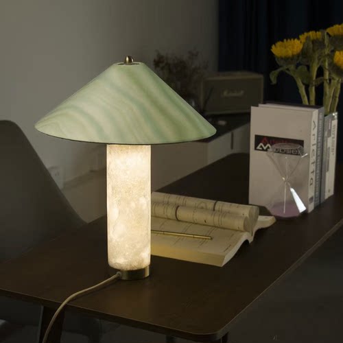 现代简约云石台灯客厅卧室床头