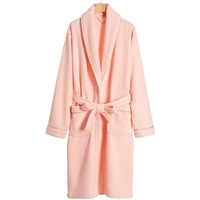 Женский розовый отворотный халат