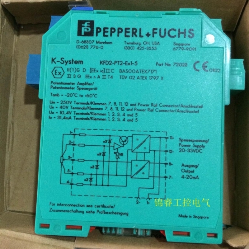 议价原装进口 PEPPERL+FUCHS倍加福 安全栅 KFD2-PT2-Ex1-5