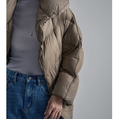 立领白鹅绒棉被羽绒服