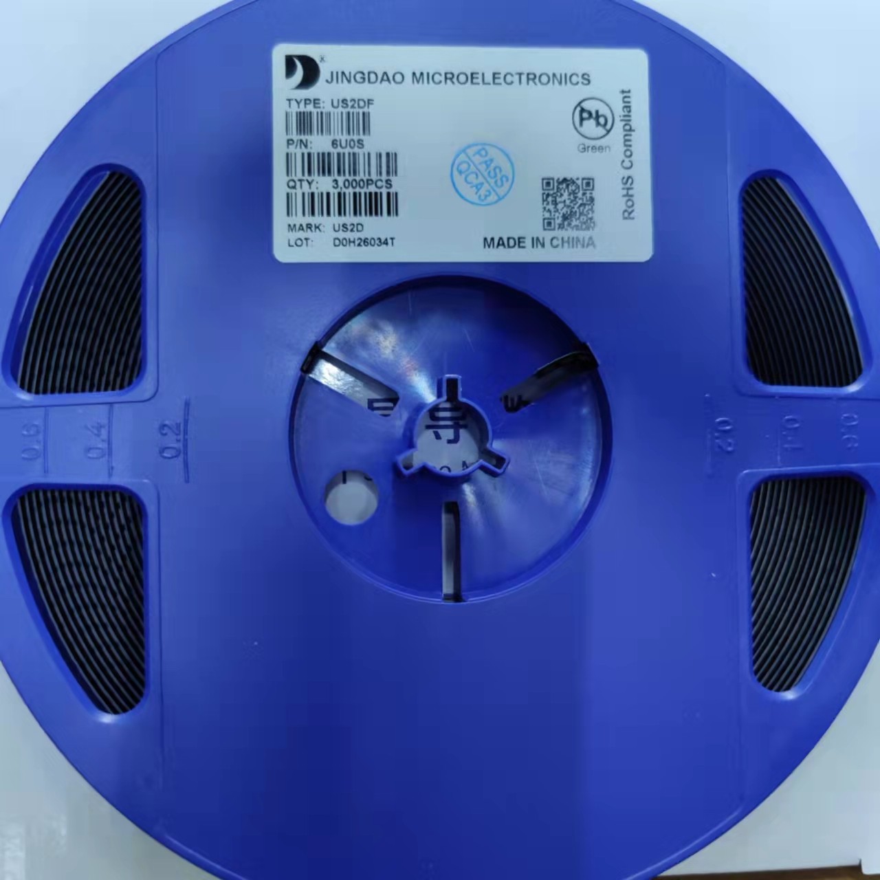 US2DF 丝印US2D SMAF超薄封装 贴片快恢复二极管 2A 200V 全新