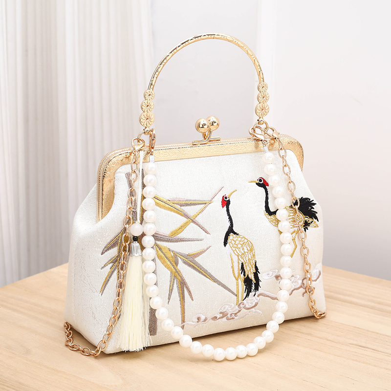 刺绣包国风汉服旗袍口金女包小包