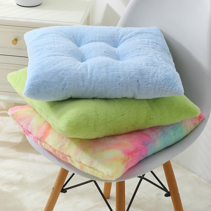 加厚坐垫办公椅子垫屁股垫教师学生垫子教练汽车考试专用毛绒绒垫