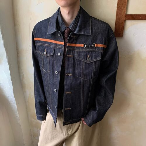马年限定儿童翻领百搭舒适休闲牛仔外套L126K048