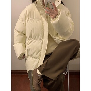 2026秋冬新款棉衣男士小棉袄加厚情侣ins百搭棉服立领保暖外套潮