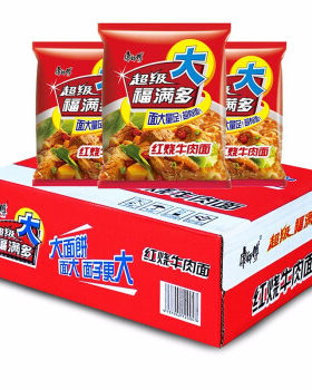 福满多红烧香辣劲爽拉面