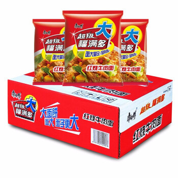 福满多红烧香辣劲爽拉面