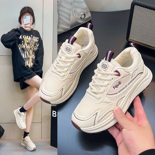 2025秋季新款运动鞋女超轻轻便软底不累脚女鞋跑步透气轻便老爹鞋