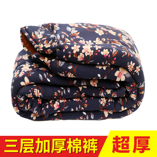 女宽松大码 冬季 奶奶驼绒居家睡裤 老太太超厚长裤 老人零下保暖棉裤