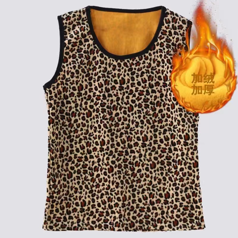 妈妈保暖内衣舒适冬天加绒背心女