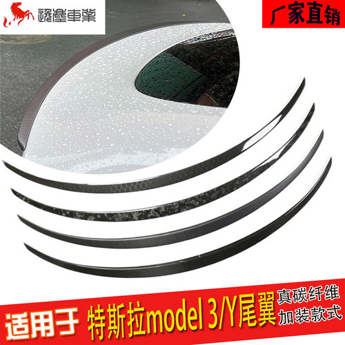 特斯拉model3/Y尾翼干碳