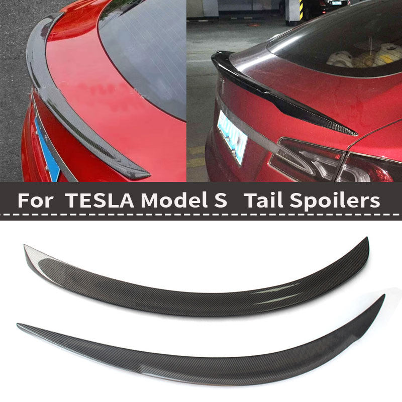 特斯拉ModelS改装碳纤维尾翼