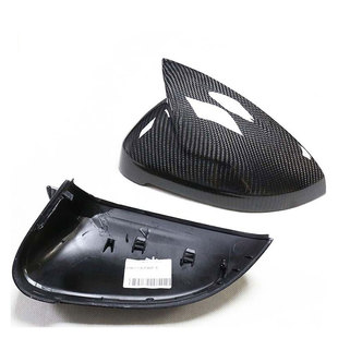 RS4 RS5碳纤维牛角款 后视镜壳罩Garbon 适用AUDI奥迪A4L