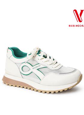 意尔康休闲鞋女款2024新款夏季镂空透气阿甘鞋超轻超软底鞋02798