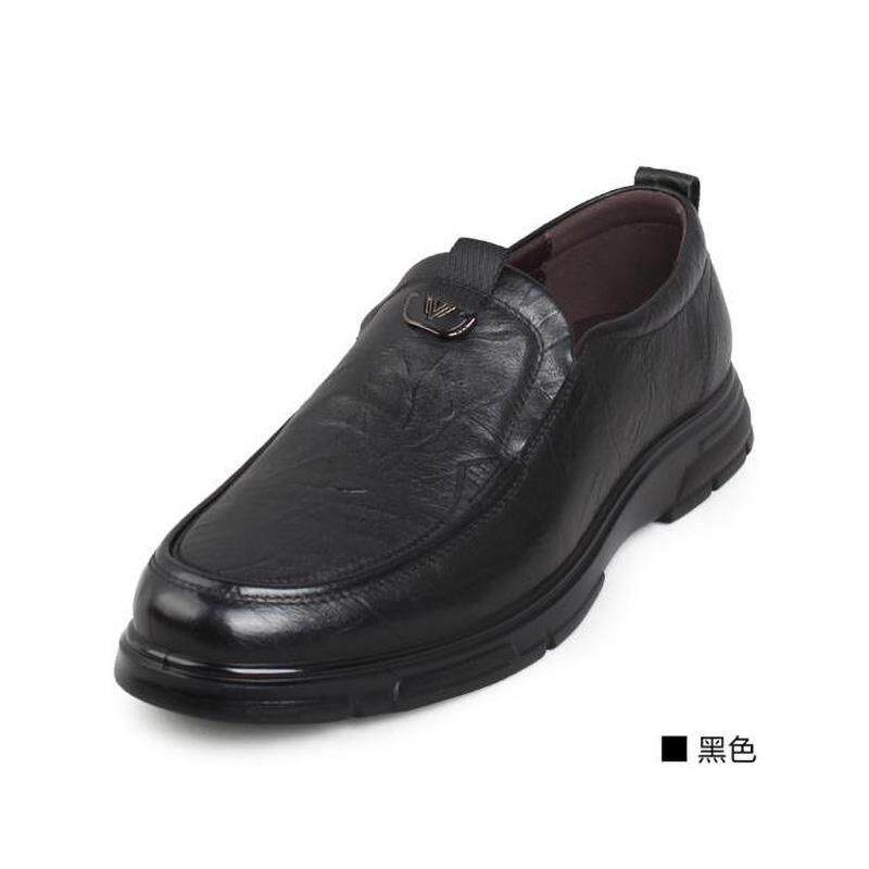 意尔康男鞋2024新款真皮潮流百搭软底商务休闲皮鞋男3542AE63821A