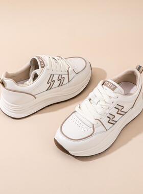 意尔康新款女鞋2024春季爆款运动休闲鞋真皮百搭舒适不累脚47212