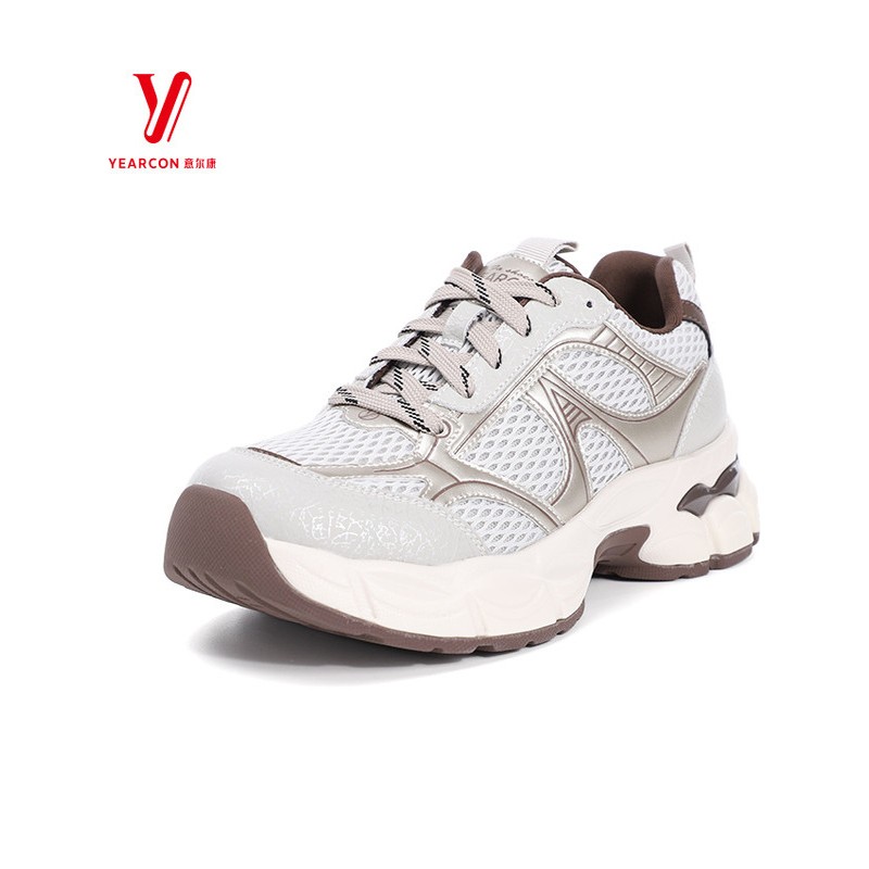 意尔康网面5682ZD49127U休闲鞋透气秋季鞋潮新款百搭女鞋2025老爹