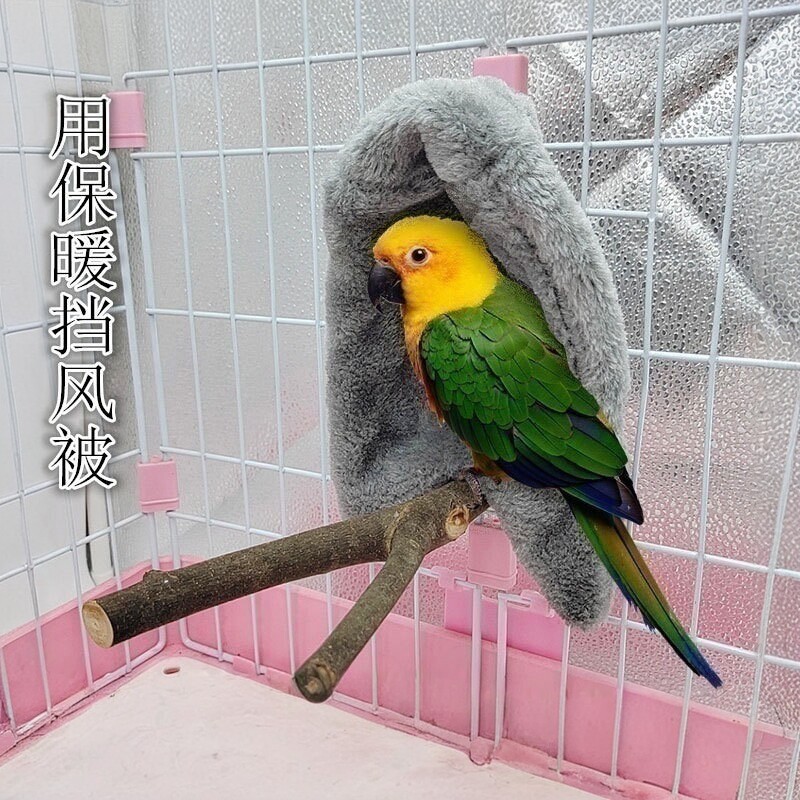鹦鹉保暖靠垫挡风挂窝图片