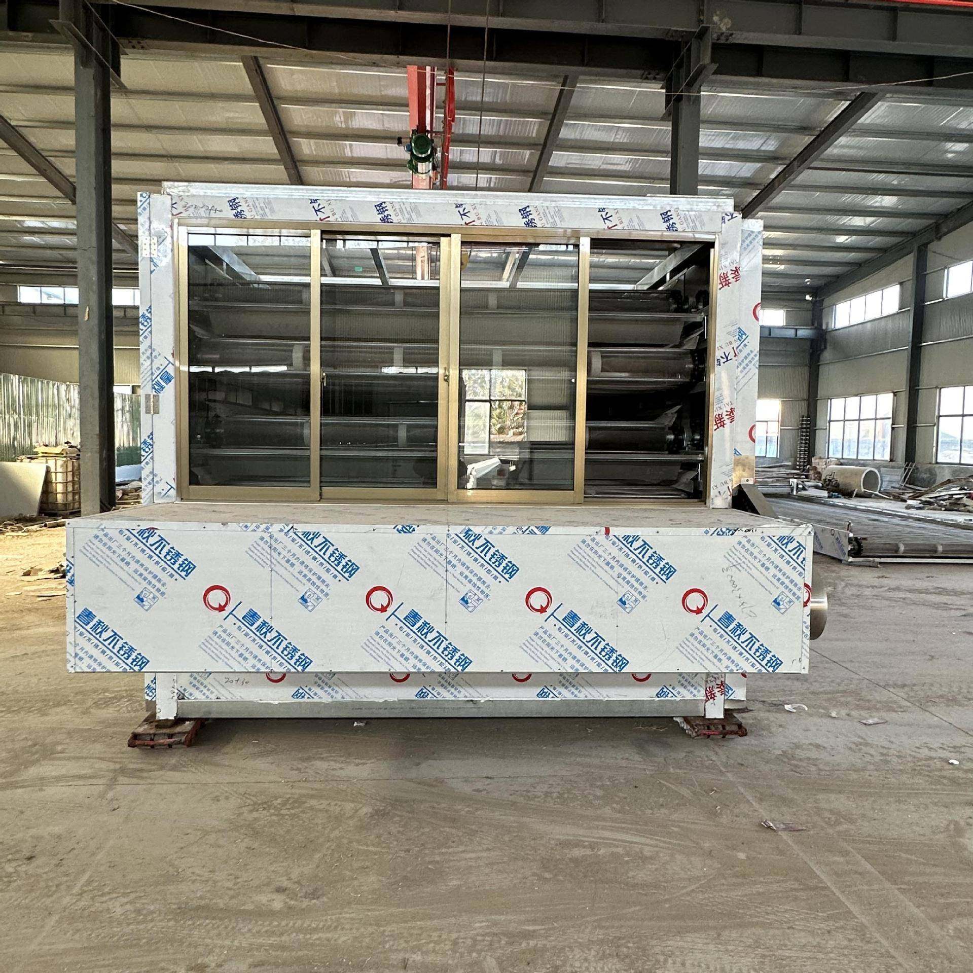 鑫烨大型全自动辣椒烘干网带式机械设备报价香菇榛蘑箱式烘干炉