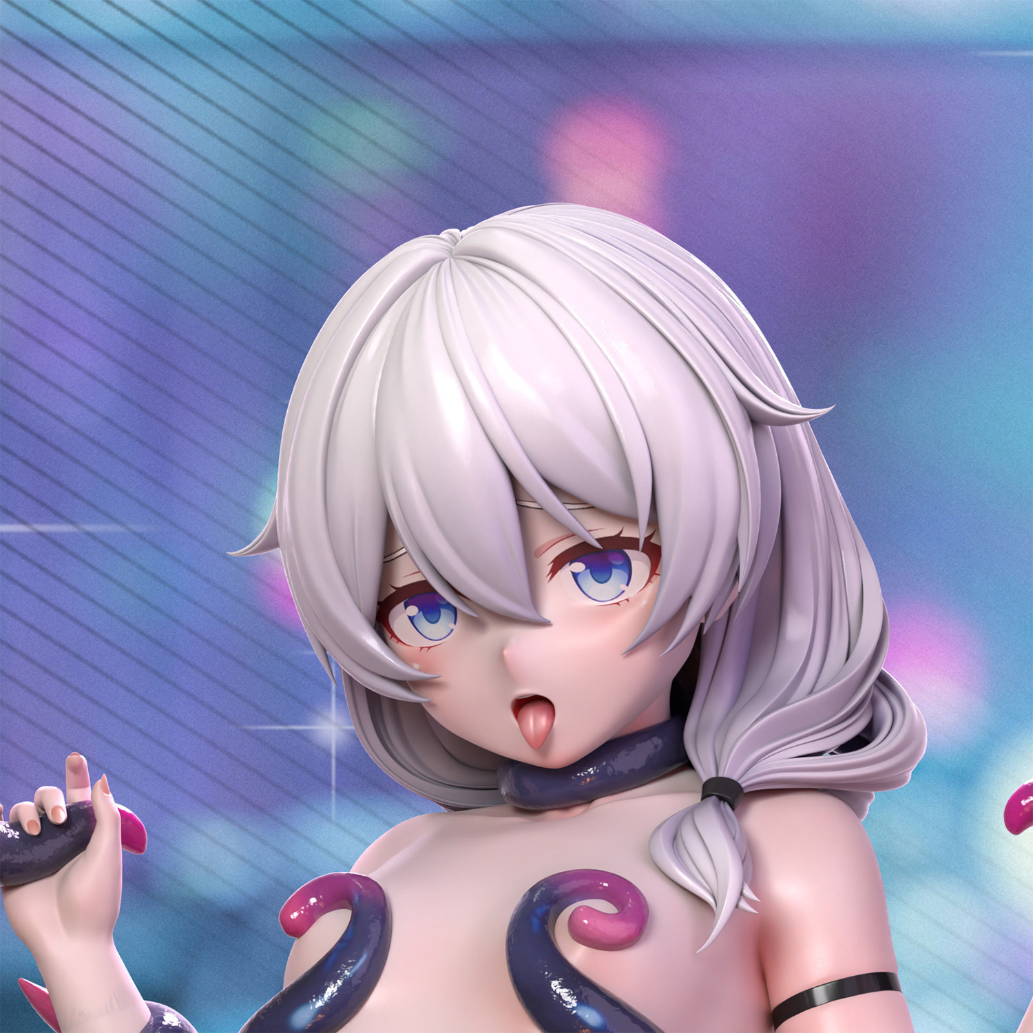 【蚊子模玩】定金 触手德莉傻 德丽傻 Hyperion工作室 手办女雕像
