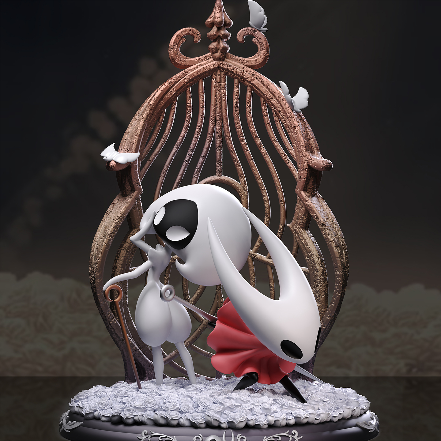 蚊子模玩空洞骑士蕾丝手办雕像