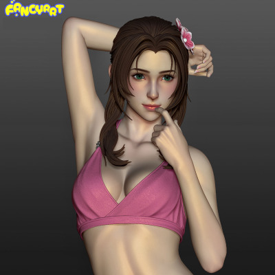 【蚊子模玩】定金 Aerith 爱丽丝 FF游戏Fancy art手办女雕像代购