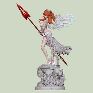 【蚊子模玩】代购定金 明日香 婚纱 天使恶魔 MU Studio 手办雕像