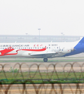 匹格中国商飞ARJ-21江西航空井冈山号客机3D纸模DIY客机飞机模型