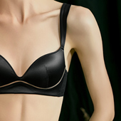 BOTHYOUNG聚拢上托内衣女士小胸显大缎面文胸无钢圈法式 胸罩套装