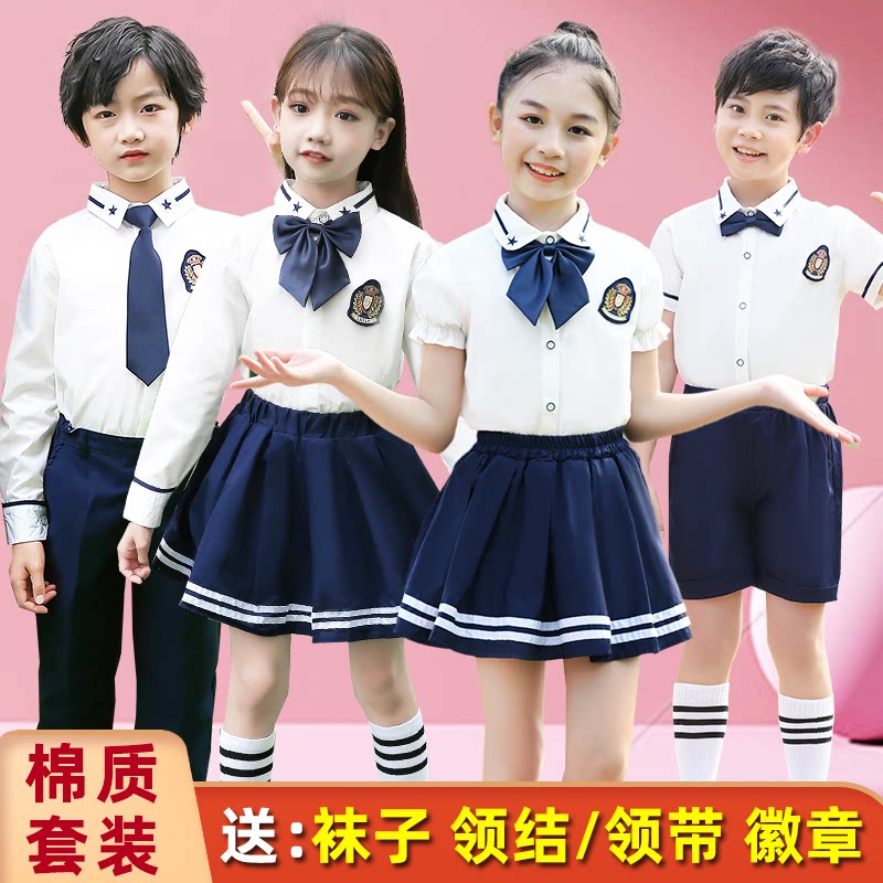 启程再见手势舞蹈演出服装同桌的你儿童幼儿园纯棉小书包六一来了