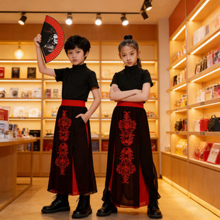 咏春吉量舞蹈演出服装男女儿童六一表演立春中国龙霸王别姬雪龙吟