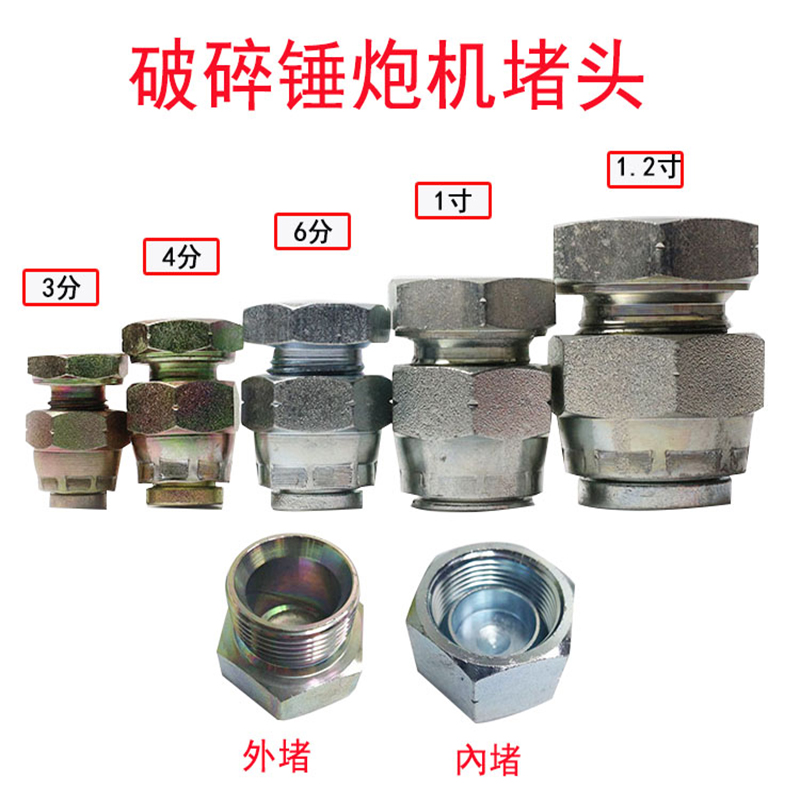 6分1寸液压炮管内丝扣帽堵头