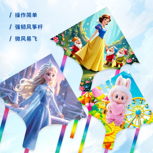 风筝批发2026新款潍坊风筝儿童卡通鱼竿风筝厂家直销微风易飞