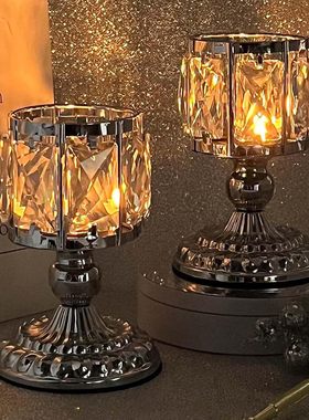 跨境亚马逊蜡烛台蜡烛杯家居装饰婚庆欧式铁艺烛台金属摆件