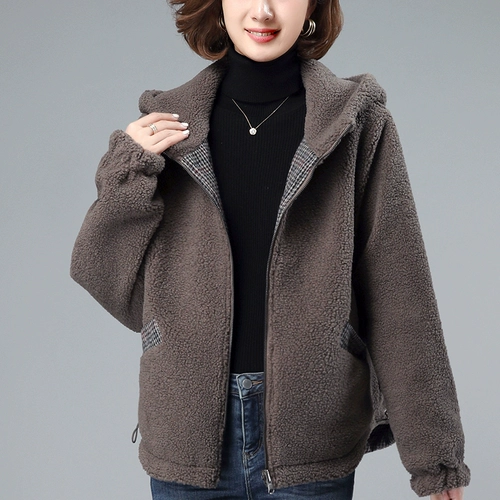 Демисезонная длинная стеганая куртка для матери, пуховик, шерстяное пальто, средней длины, в западном стиле, для среднего возраста