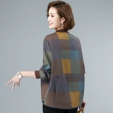 Осенний тонкий плащ для матери, большой размер, для среднего возраста, в западном стиле, коллекция 2021