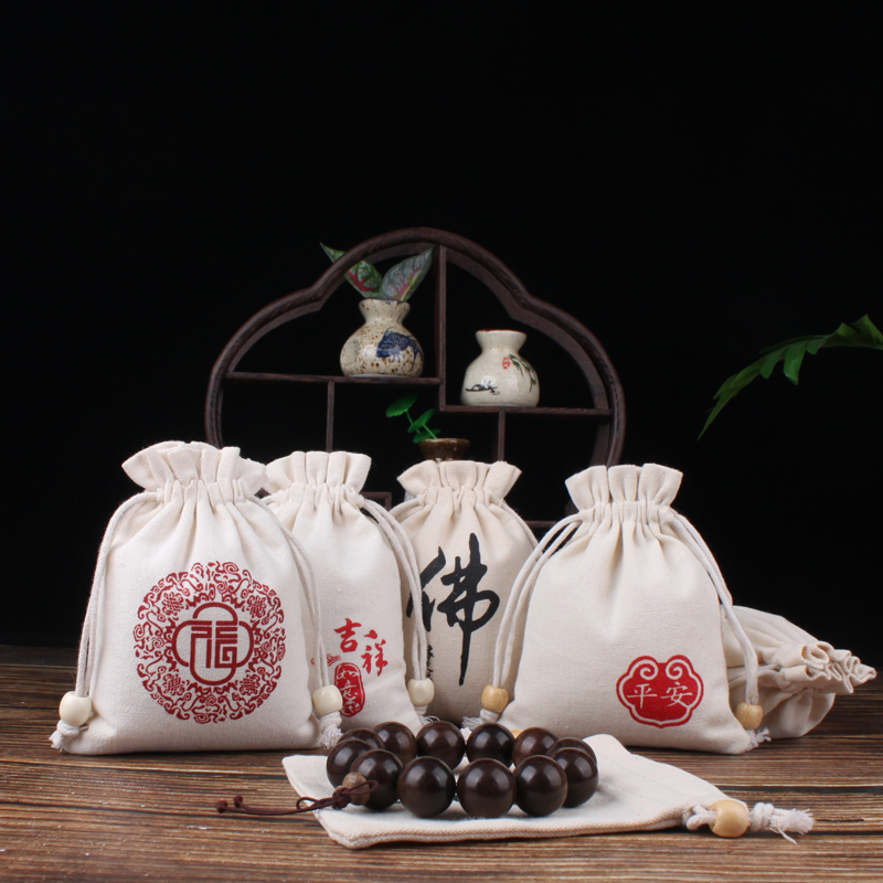 金刚佛珠袋文玩首饰帆布手串核桃