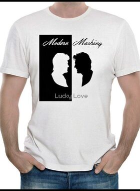 Modern Talking T-shirt 乐队 摩登淘金合唱团 T恤 白色 T恤 男女
