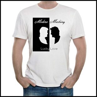 Modern Talking T-shirt 乐队 摩登淘金合唱团 T恤 白色 T恤 男女