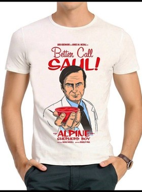 Better Call Saul T-shirt 美剧 风骚律师T恤 白色短袖T恤衫 男女