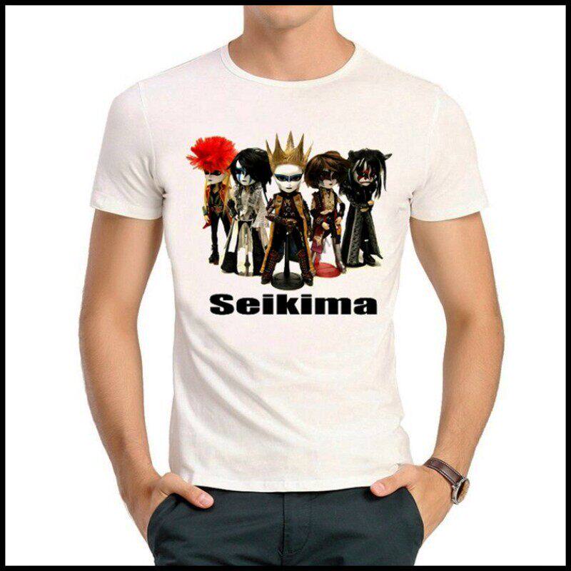 Seikima T-shirt 圣饥魔 T恤 个性 白色 短袖 圣饥魔Ⅱ T恤 男女