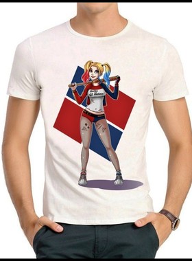 Suicide Squad T-shirt  X特遣队哈莉 奎茵 T恤 白色 T恤 男女