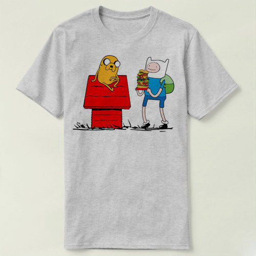 Adventure Time 探险活宝Finn Jake Peanuts Snoopy T-Shirt T恤