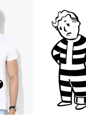 Fallout 4 vault boy辐射4T-Shirt男女T恤班服定制TEE圆领 23