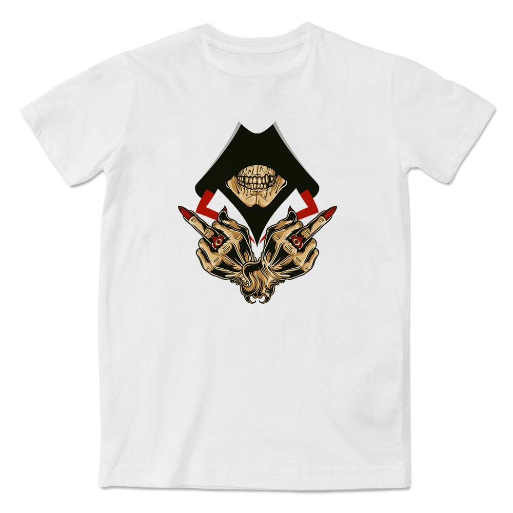 创意设计超酷骷髅印花短袖t恤夏季休闲时尚潮流文化衫男女同款